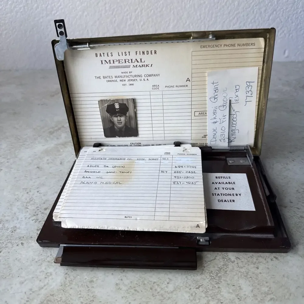 Vintage Bates List Finder Imperial MK I Panasonic Provenance MCM Office Decor